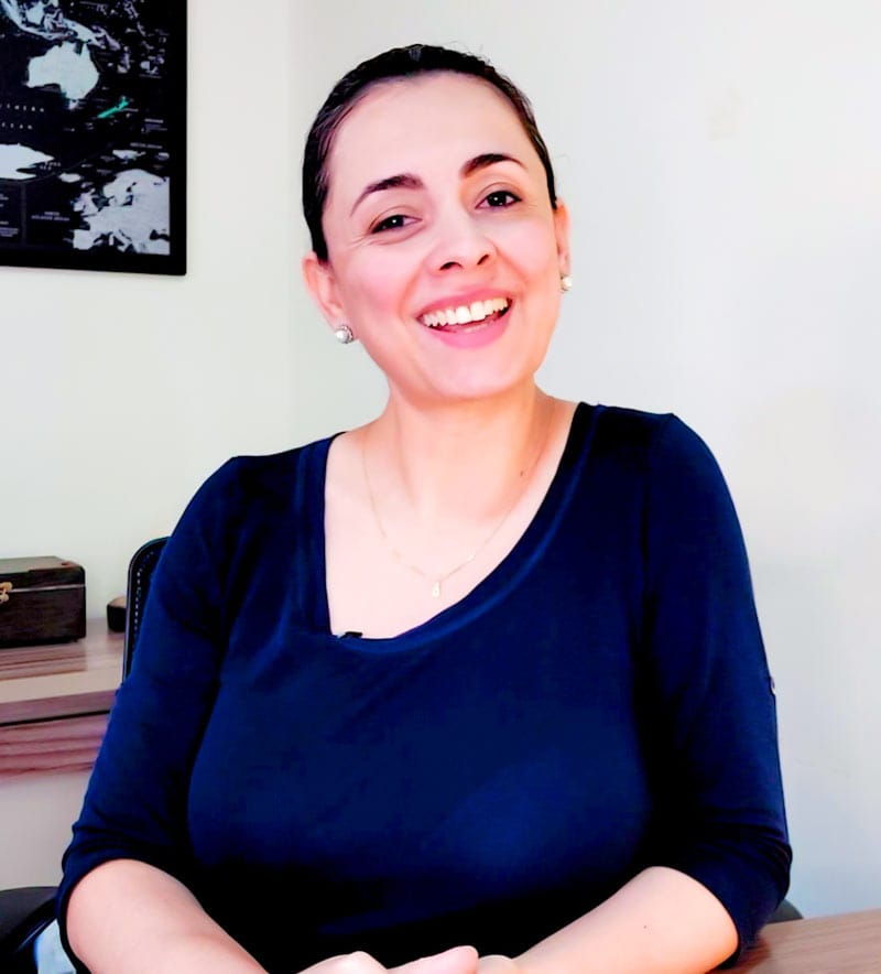 A professora Katarine Jordão