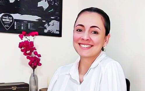 A professora Katarine Jordão