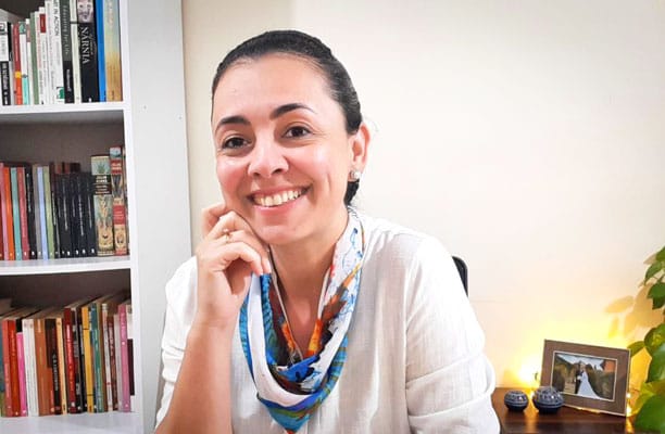A Professora Katarine Jordão