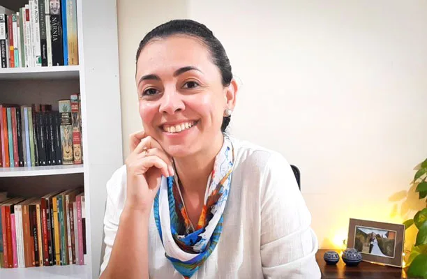 A Professora Katarine Jordão